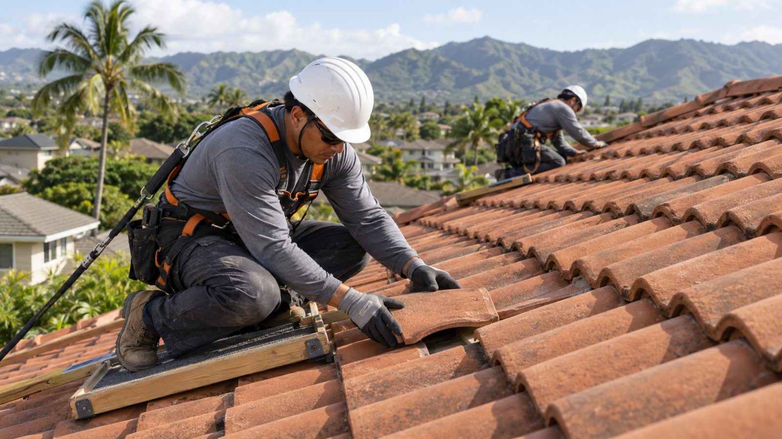 Shingle and tile roof repair in Pearl City